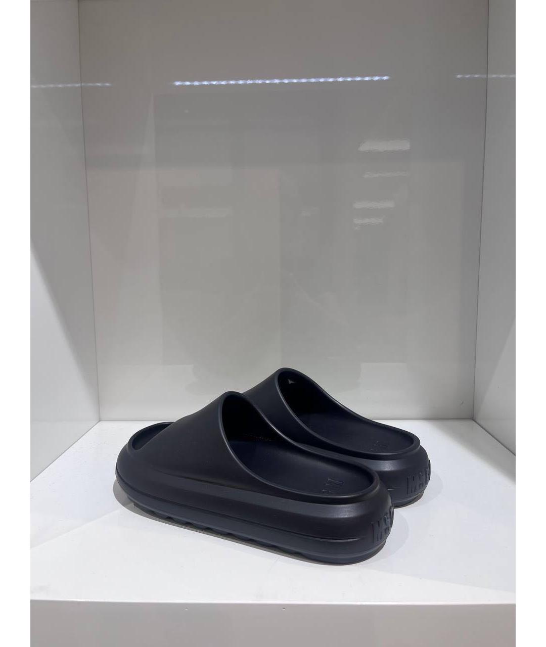 MSGM Черные шлепанцы, фото 4