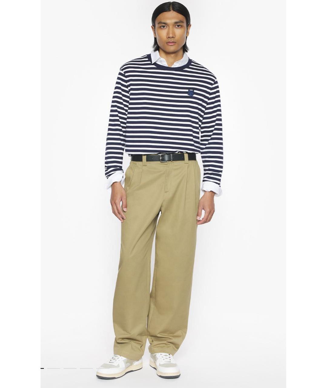 MAISON KITSUNE Темно-синий хлопковый джемпер / свитер, фото 4