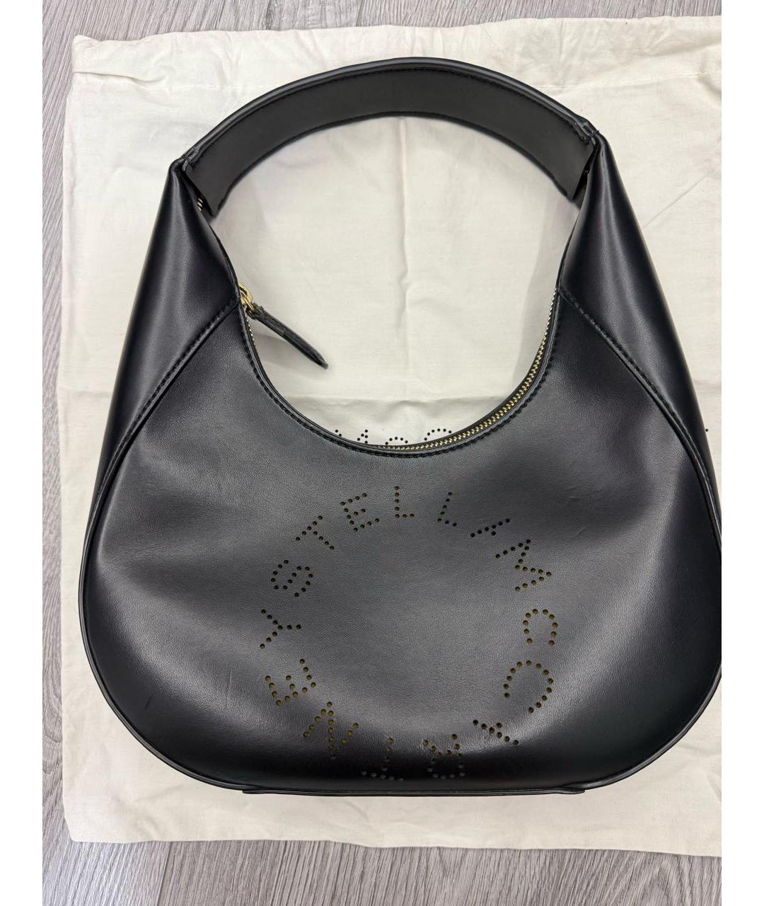 STELLA MCCARTNEY Черная сумка с короткими ручками из искусственной кожи, фото 9