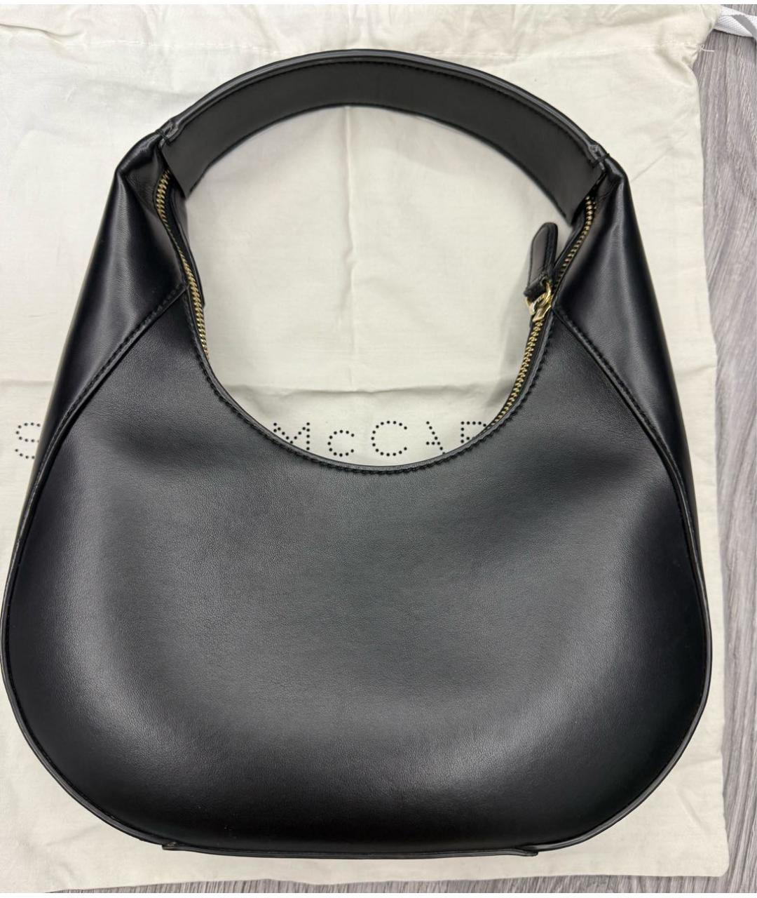 STELLA MCCARTNEY Черная сумка с короткими ручками из искусственной кожи, фото 4