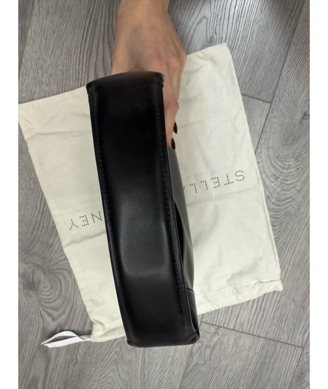 STELLA MCCARTNEY Черная сумка с короткими ручками из искусственной кожи, фото 7