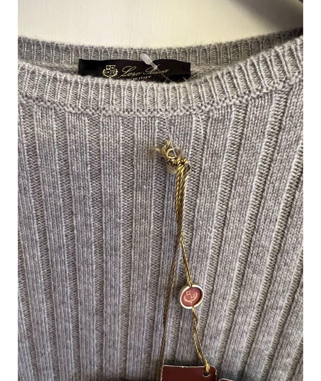 LORO PIANA Серое кашемировое платье, фото 3