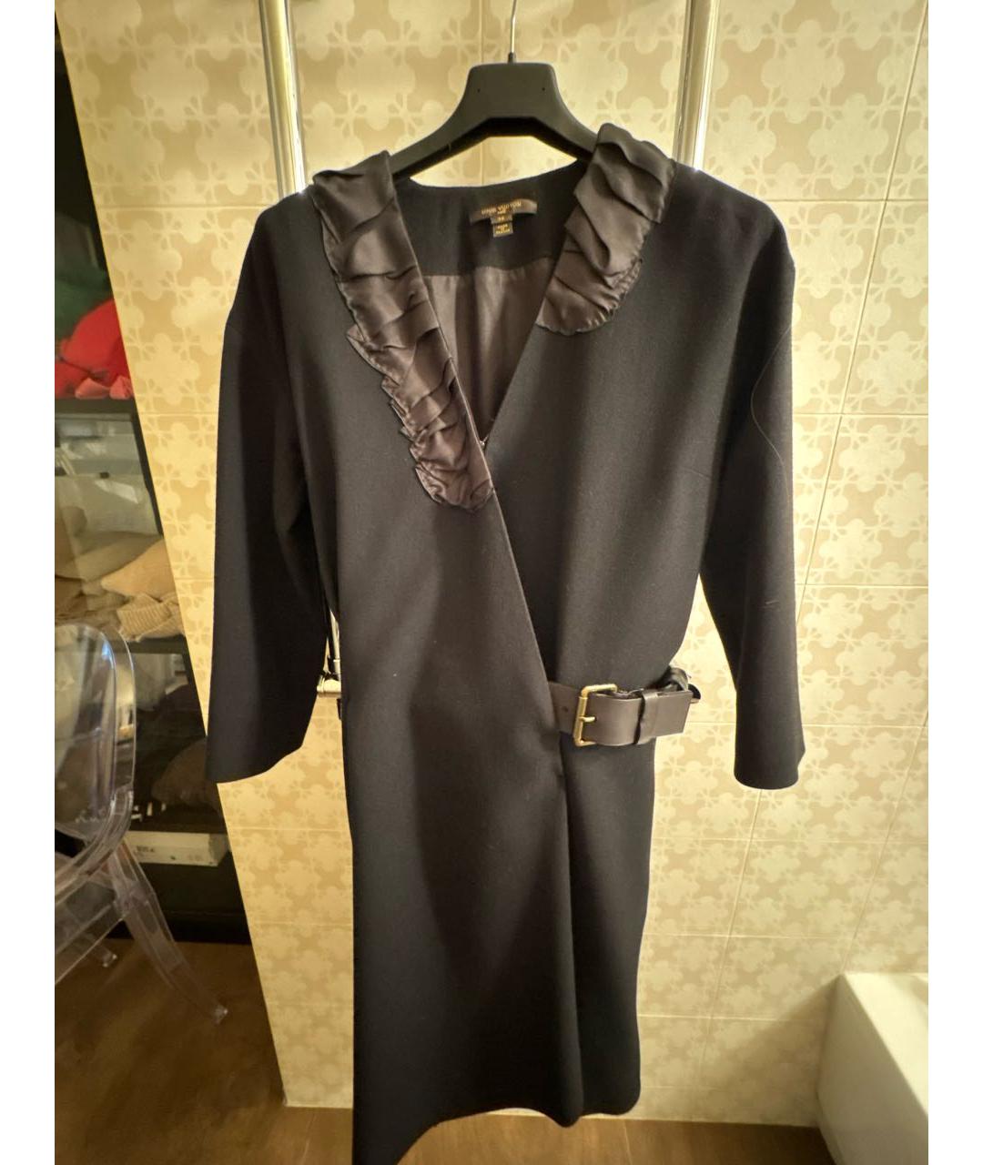 LOUIS VUITTON Черное кашемировое платье, фото 9