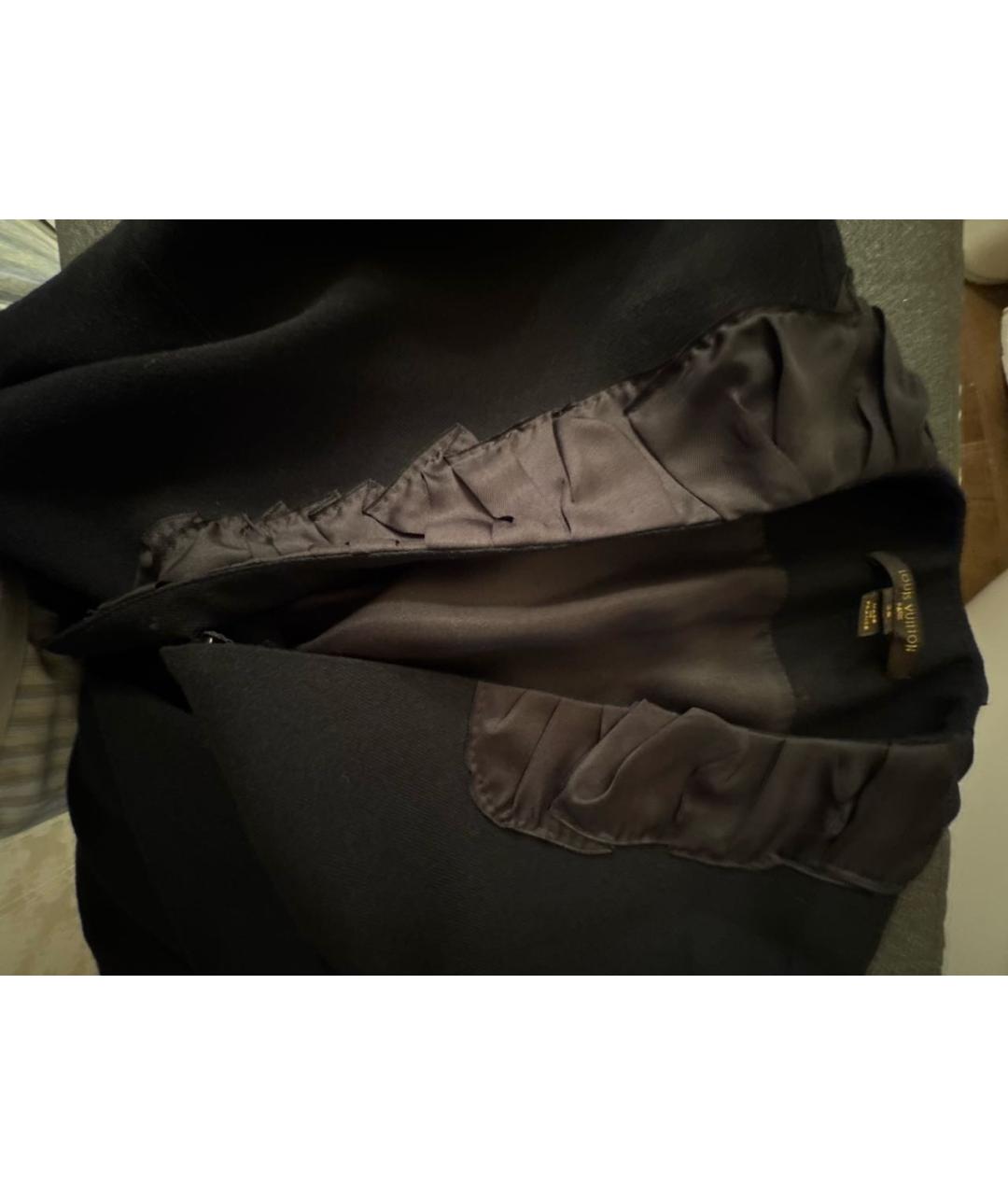 LOUIS VUITTON Черное кашемировое платье, фото 4