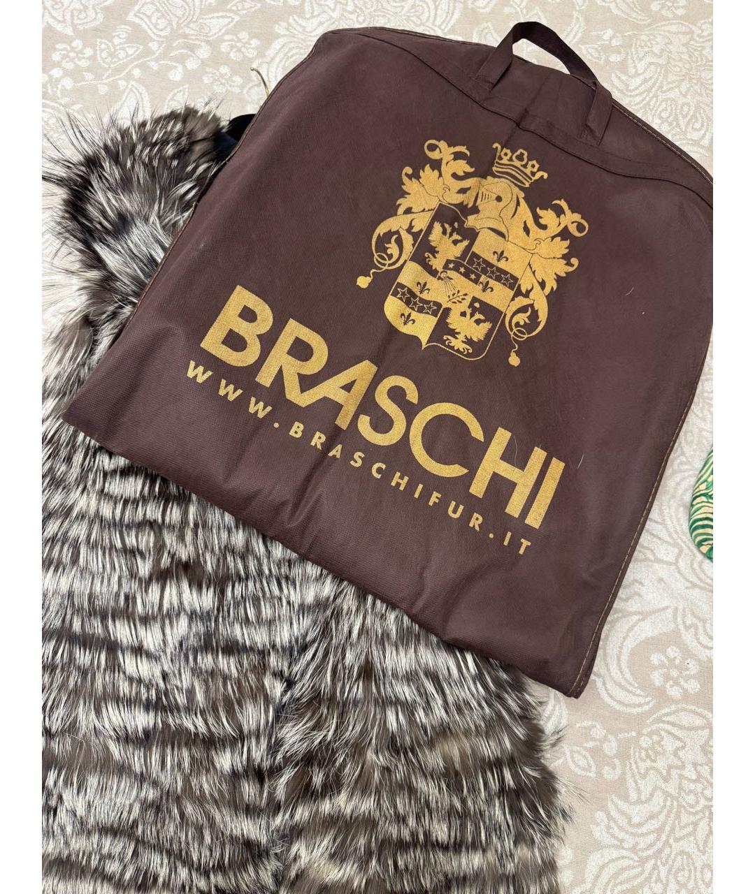 BRASCHI Коричневая меховая шуба, фото 4