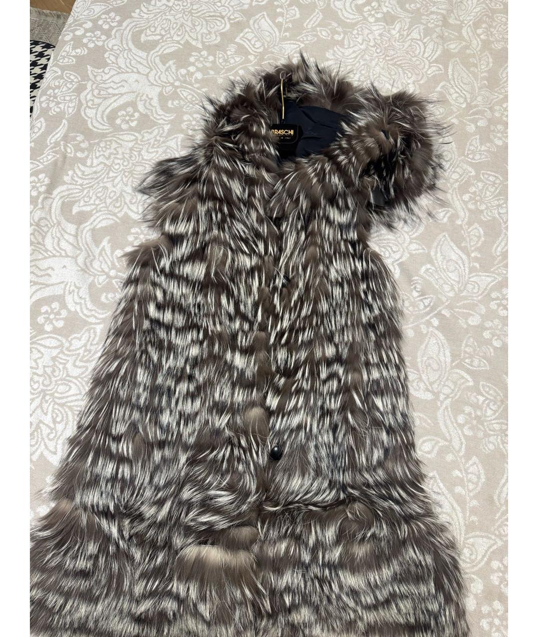BRASCHI Коричневая меховая шуба, фото 5