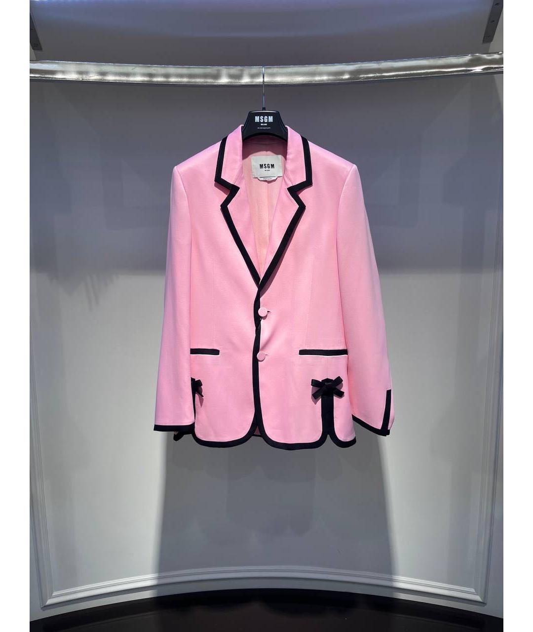 MSGM Розовый жакет/пиджак, фото 2