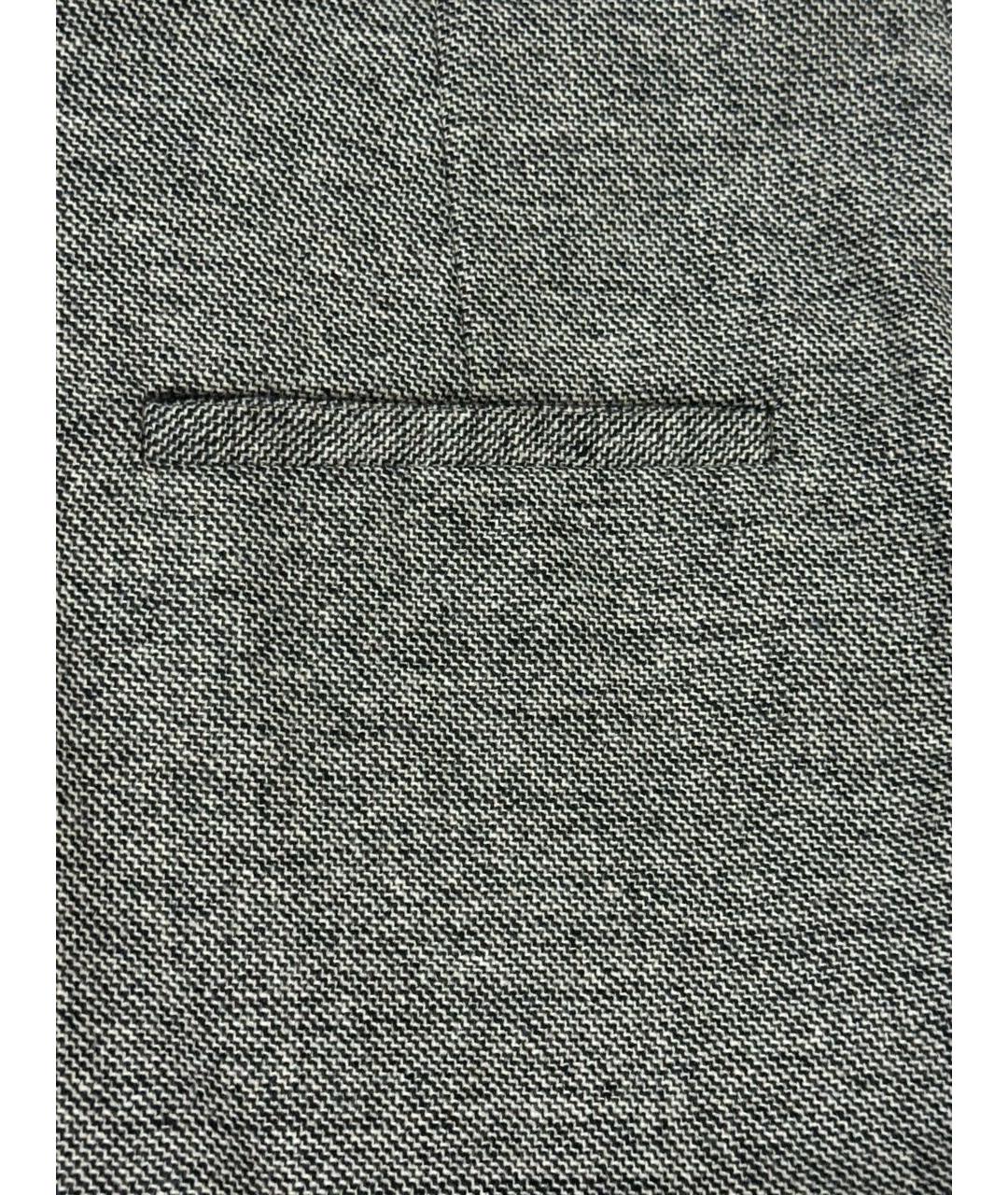 BALENCIAGA Серые шерстяные брюки узкие, фото 5