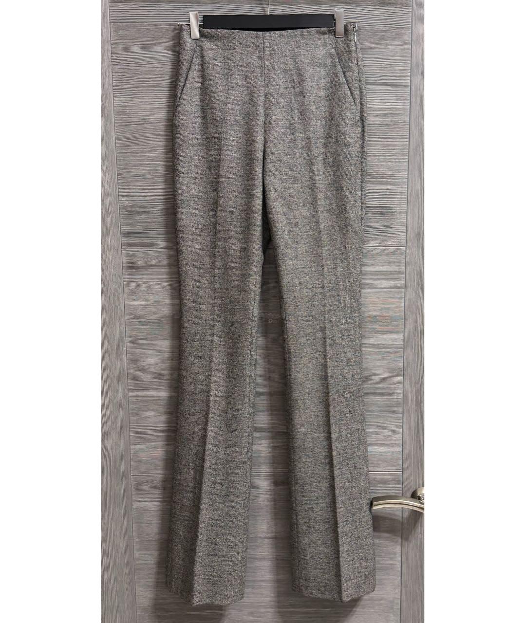 BALENCIAGA Серые шерстяные брюки узкие, фото 9