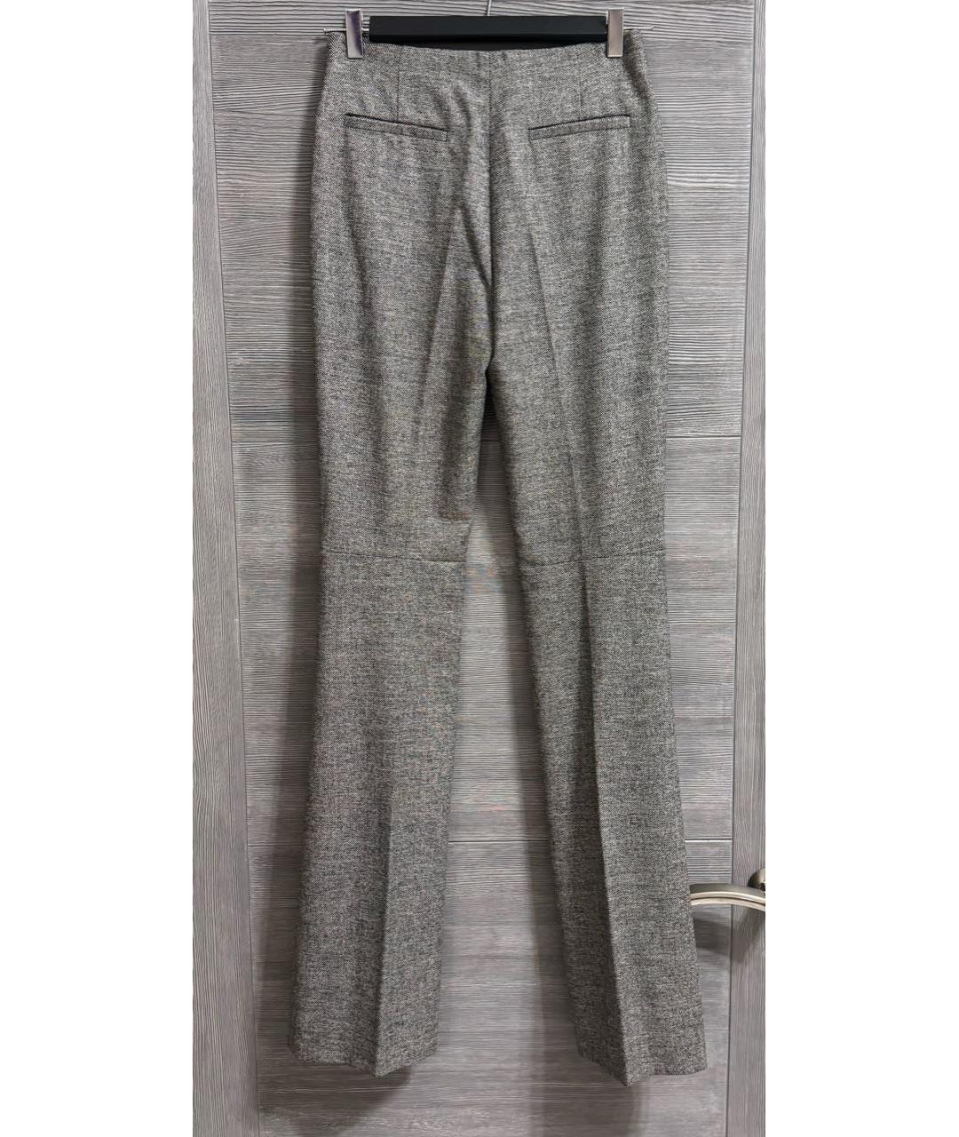 BALENCIAGA Серые шерстяные брюки узкие, фото 2