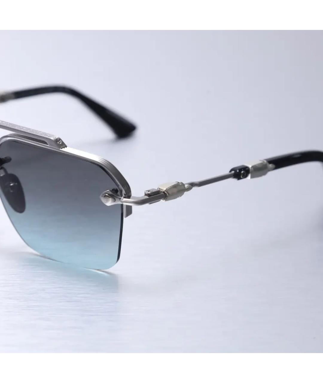 CHROME HEARTS Серебряные металлические солнцезащитные очки, фото 2