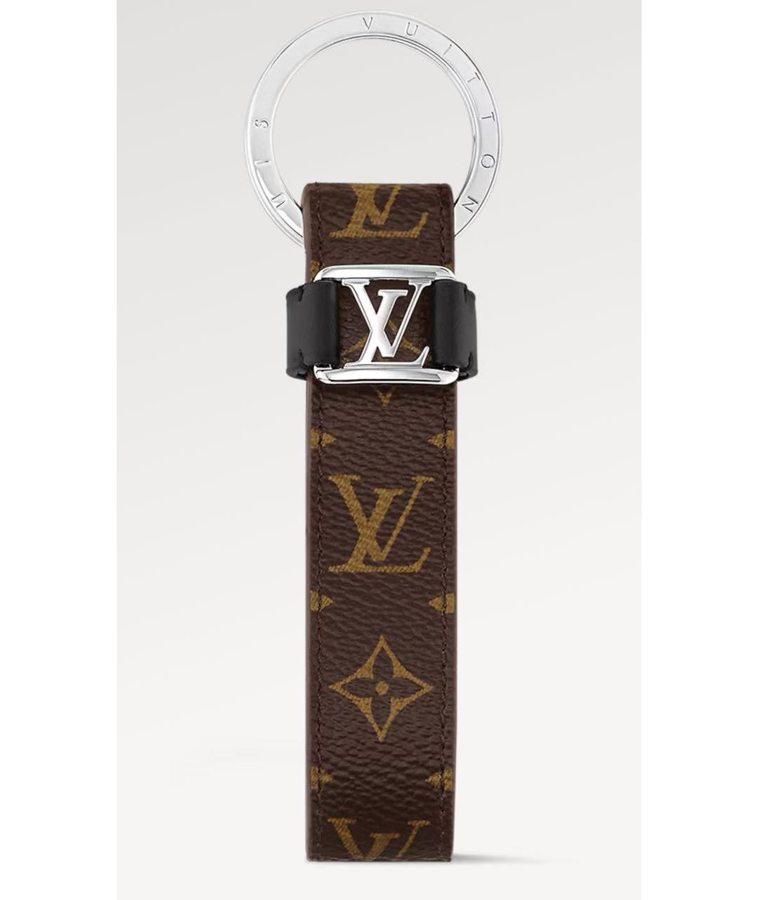 LOUIS VUITTON Коричневый брелок, фото 5