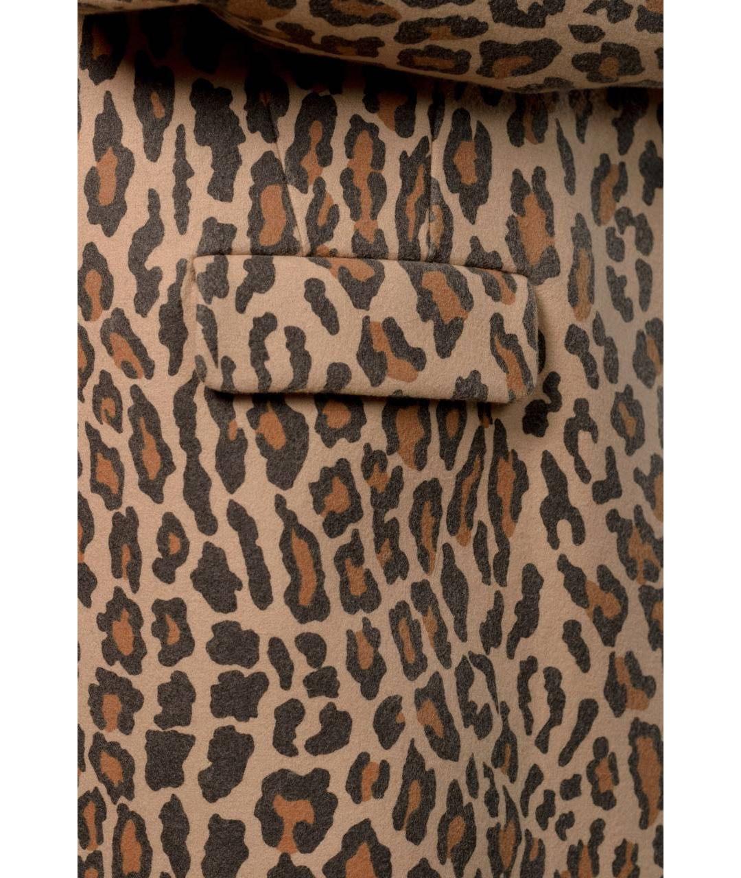 TWIN-SET Коричневое шерстяное пальто, фото 4