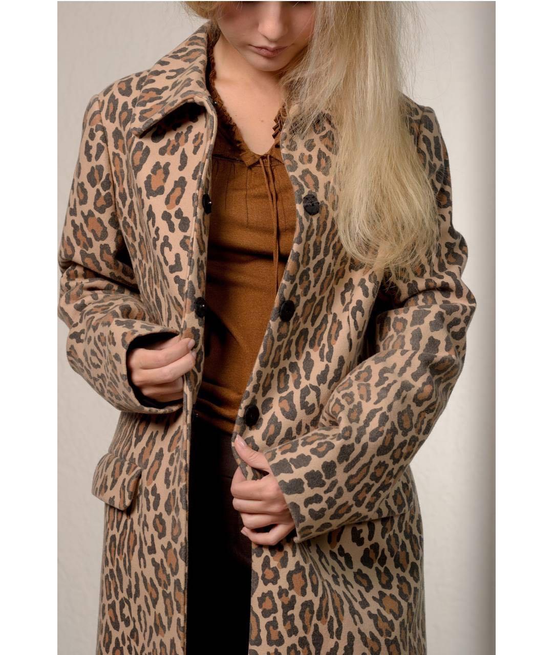 TWIN-SET Коричневое шерстяное пальто, фото 8