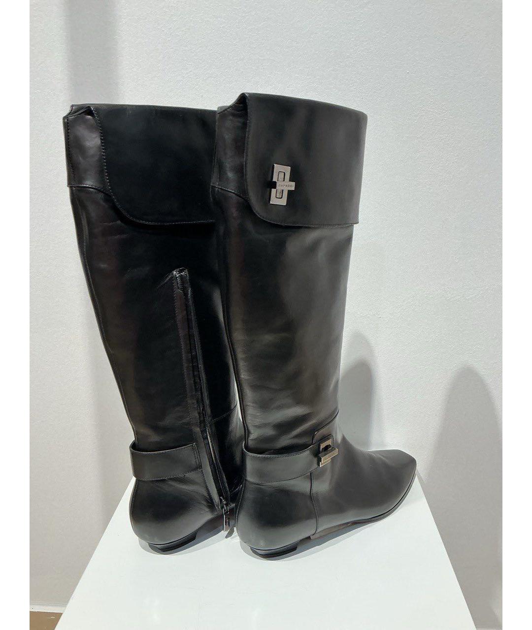 CASADEI Черные кожаные сапоги, фото 2