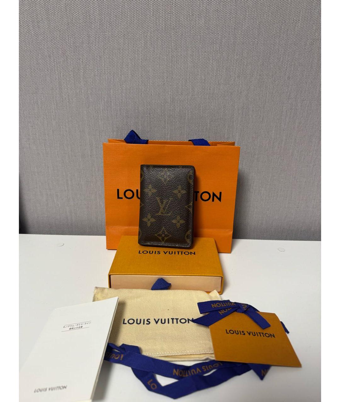 LOUIS VUITTON Коричневый кошелек, фото 5