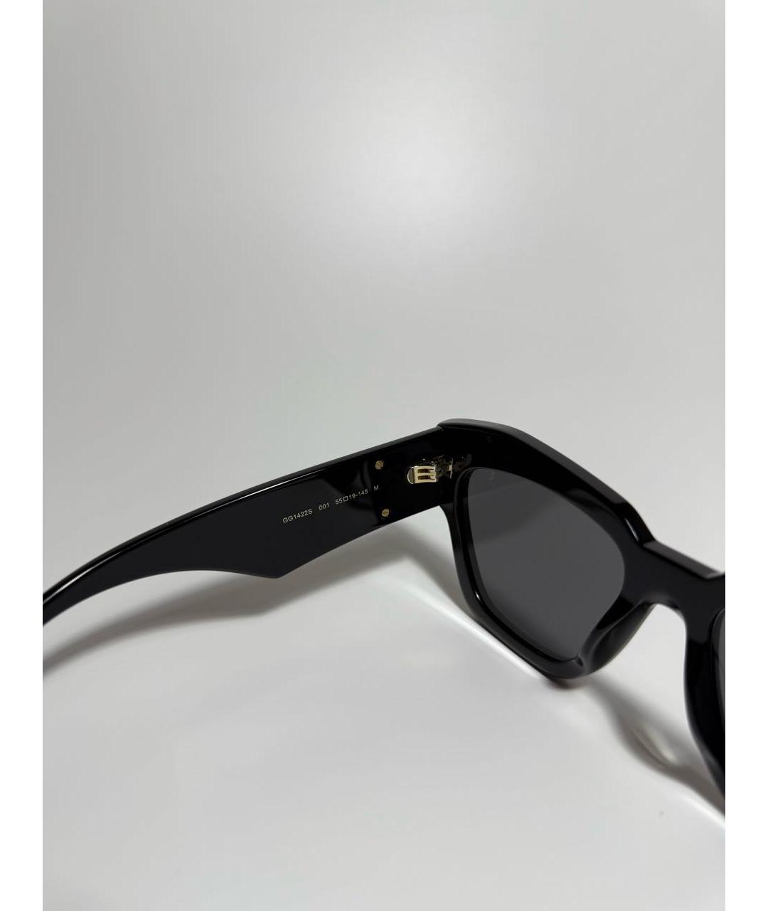 GUCCI Черные пластиковые солнцезащитные очки, фото 3