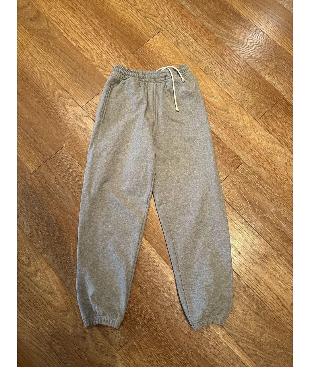 PLANTA ROSA Серые хлопковые спортивные брюки и шорты, фото 3