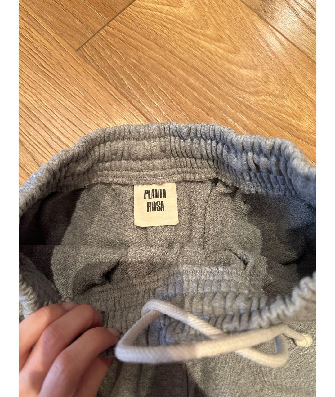 PLANTA ROSA Серые хлопковые спортивные брюки и шорты, фото 2