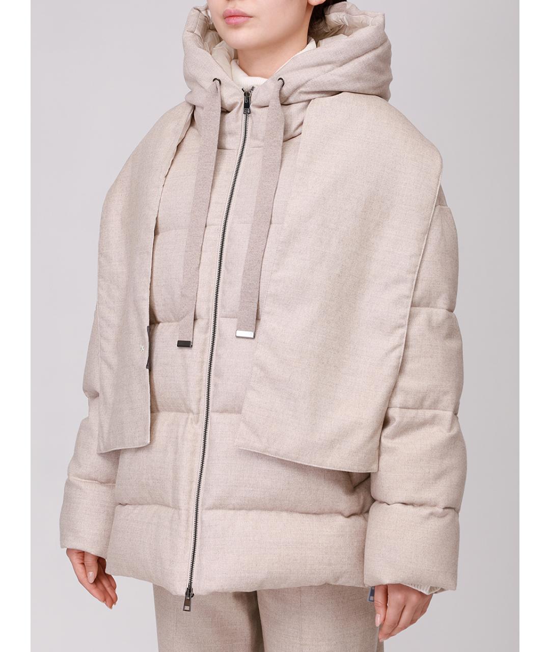 LORENA ANTONIAZZI Бежевая куртка, фото 4