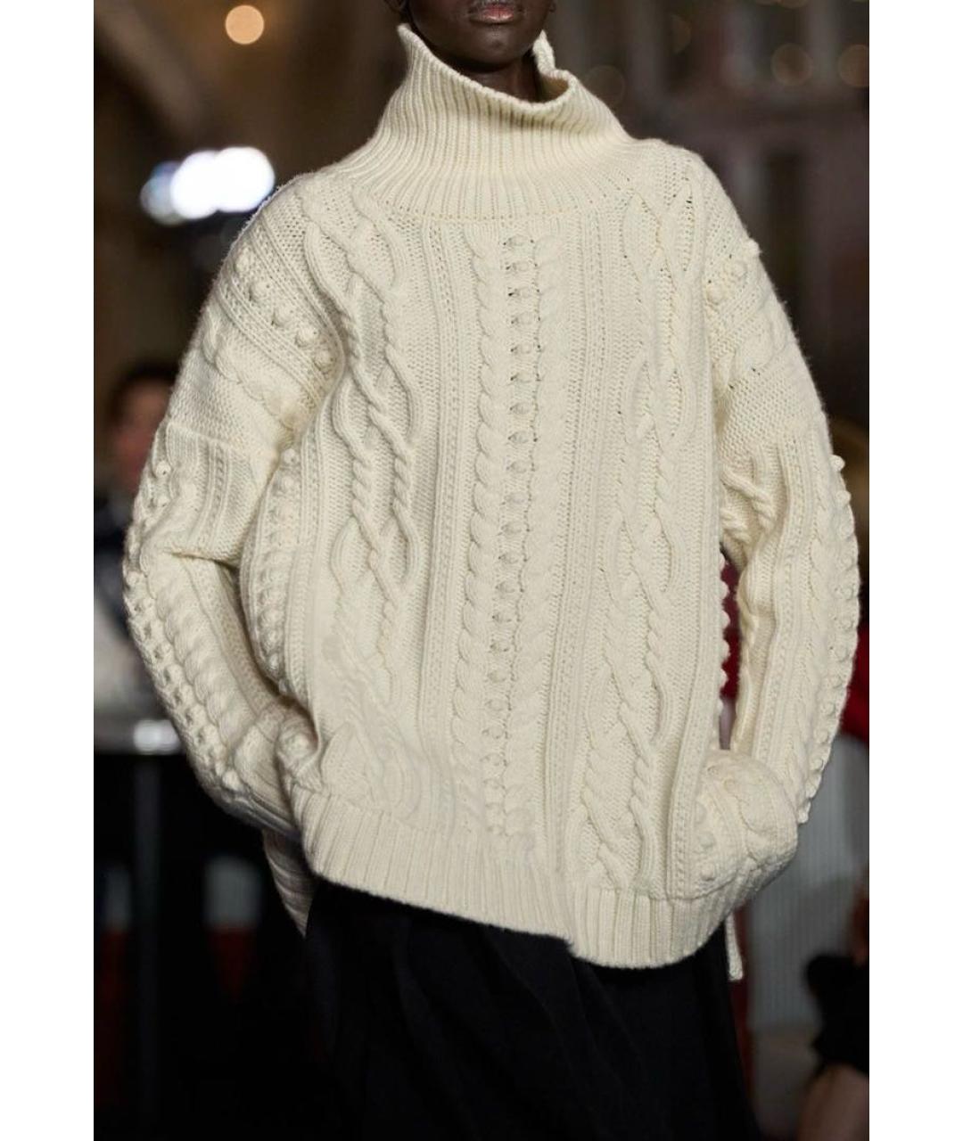 CELINE Бежевый кашемировый джемпер / свитер, фото 4