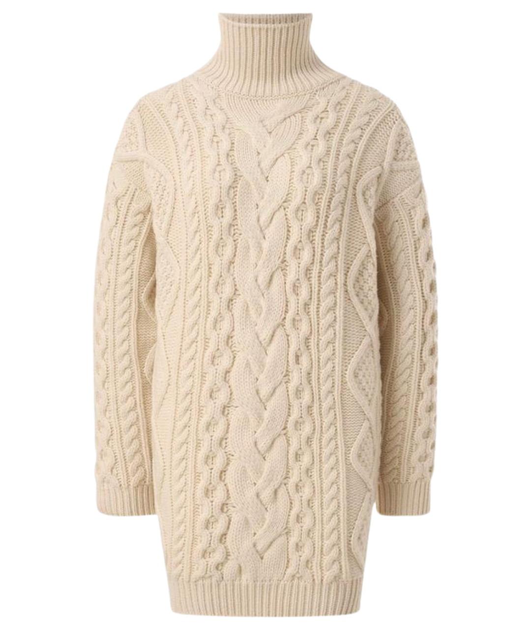 CELINE Бежевый кашемировый джемпер / свитер, фото 7