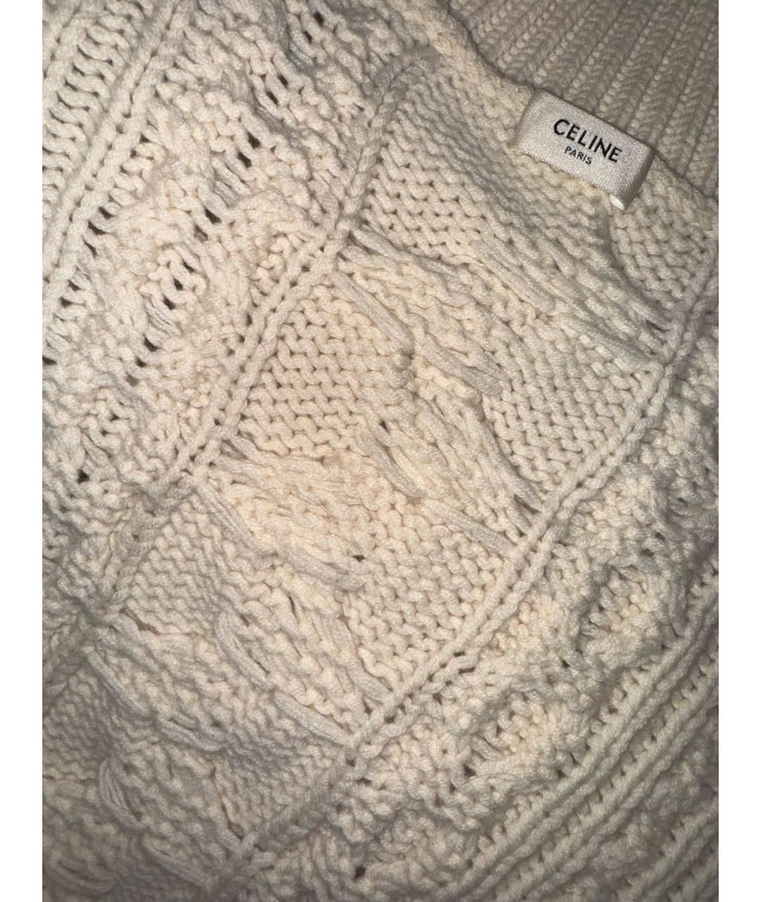 CELINE Бежевый кашемировый джемпер / свитер, фото 3