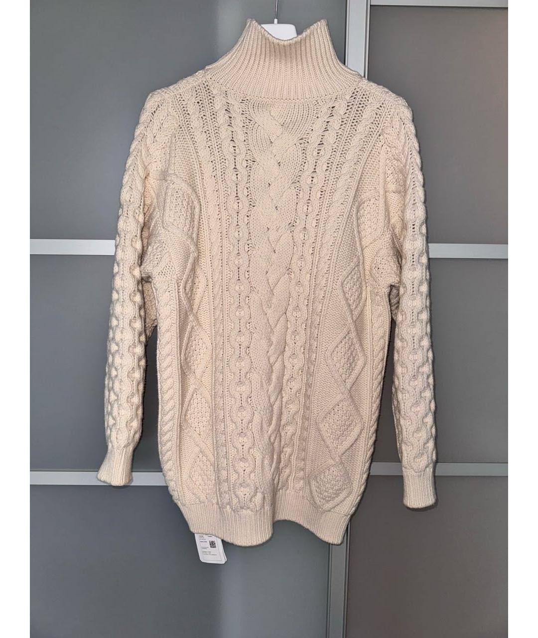 CELINE Бежевый кашемировый джемпер / свитер, фото 2