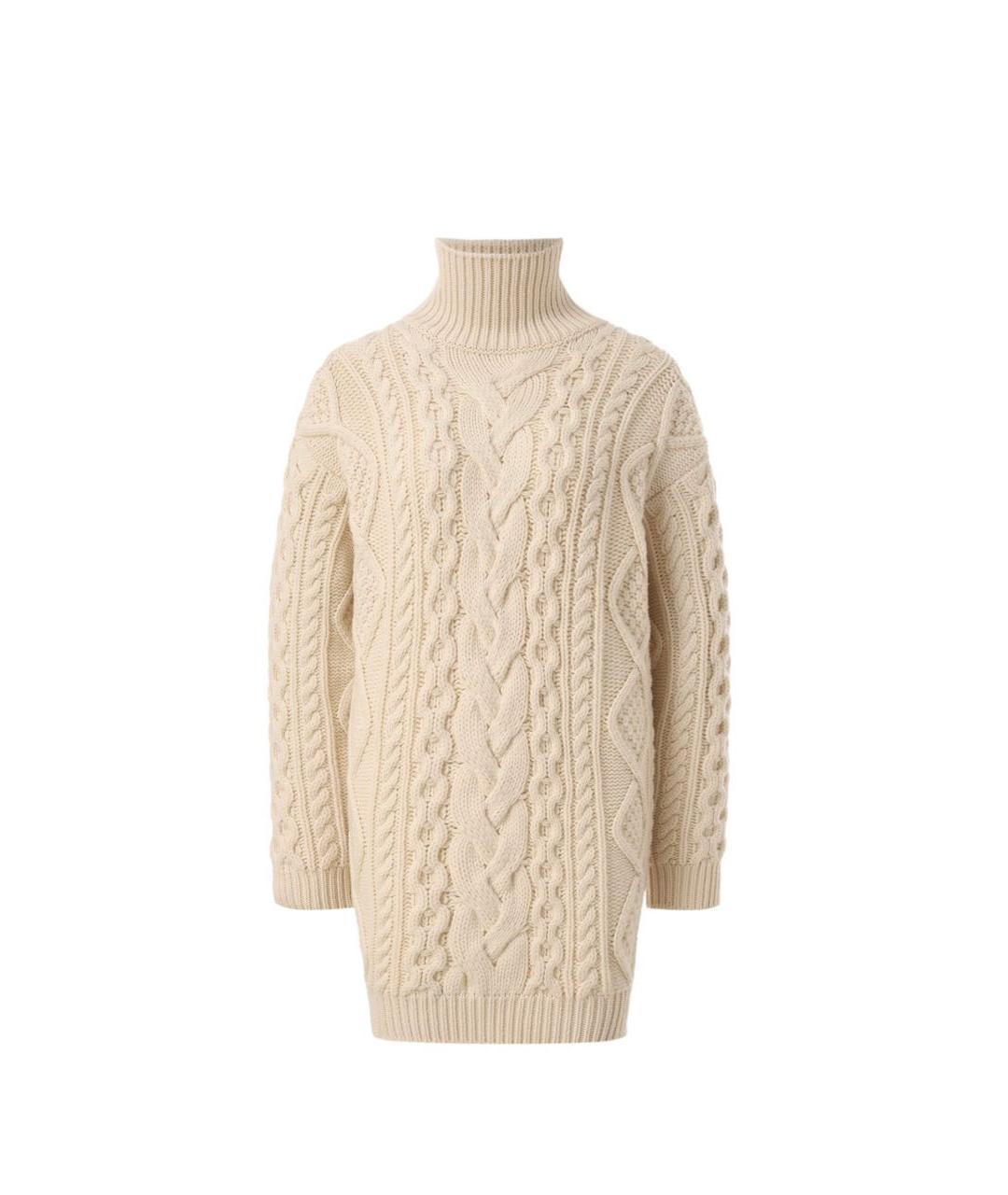 CELINE Бежевый кашемировый джемпер / свитер, фото 6