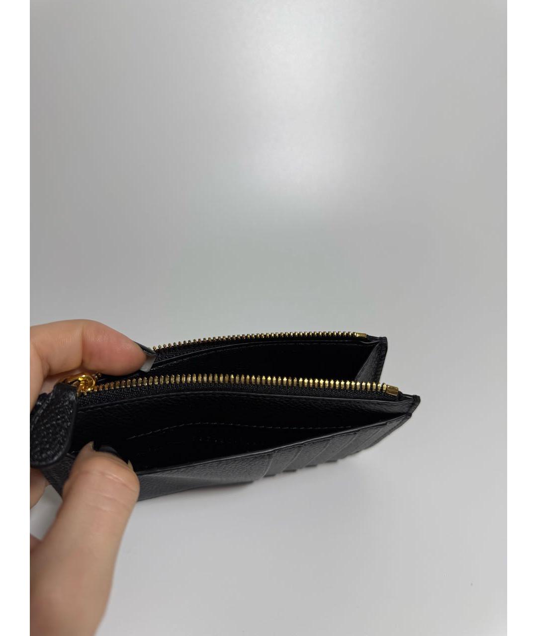 BALENCIAGA Черный кожаный кардхолдер, фото 3