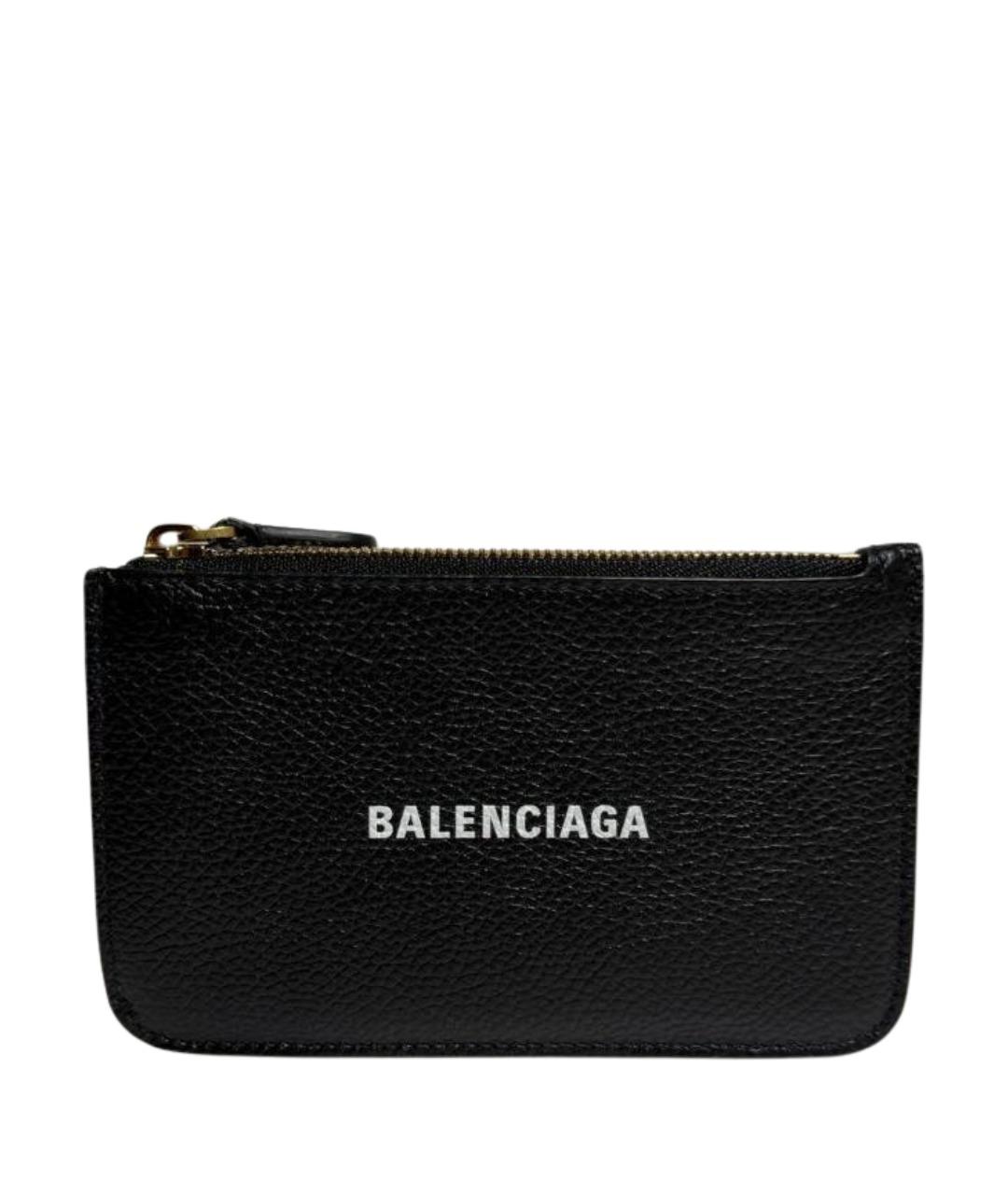 BALENCIAGA Черный кожаный кардхолдер, фото 1