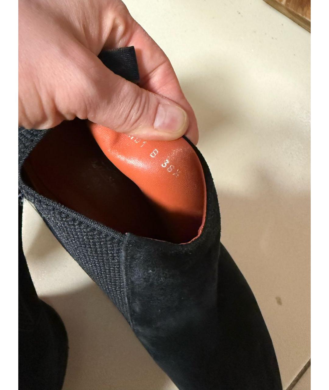 SANTONI Черные замшевые ботильоны, фото 4