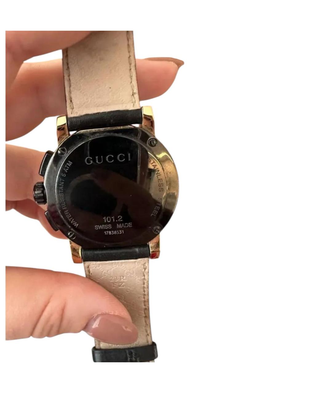 GUCCI Черные часы, фото 4