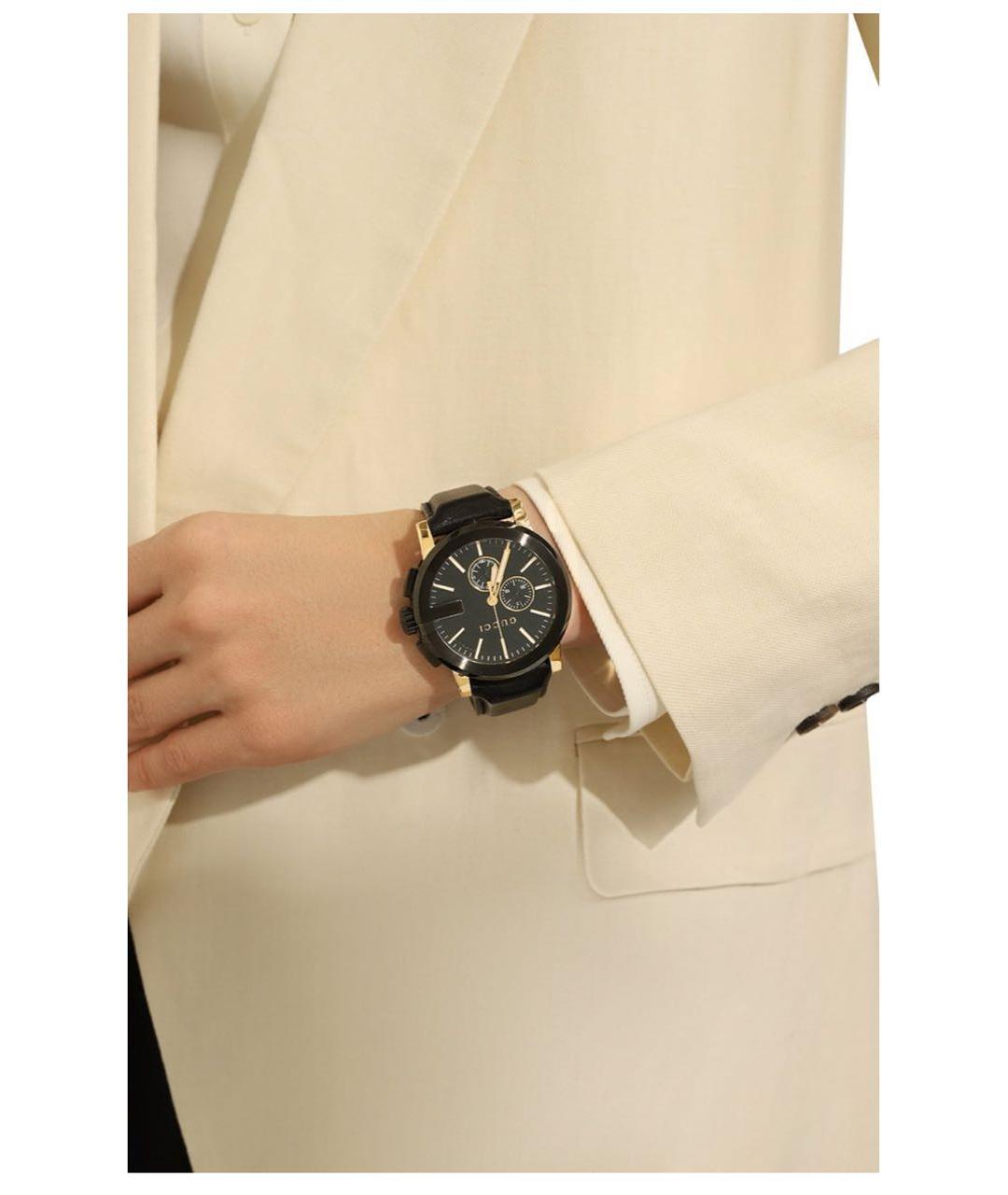 GUCCI Черные часы, фото 6