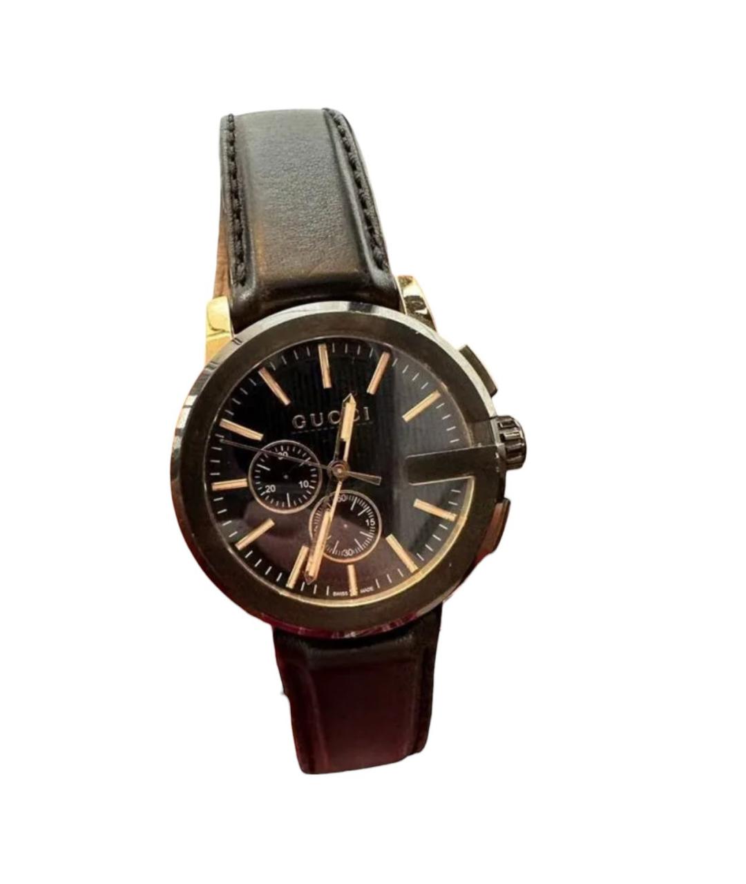 GUCCI Черные часы, фото 2