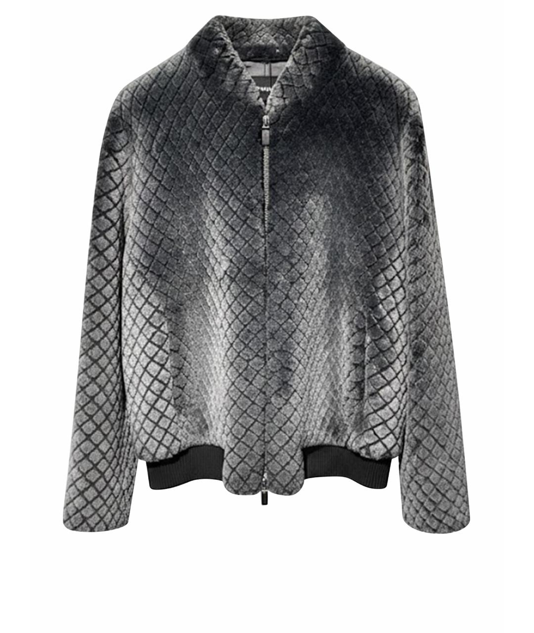 EMPORIO ARMANI Серая меховая куртка, фото 1