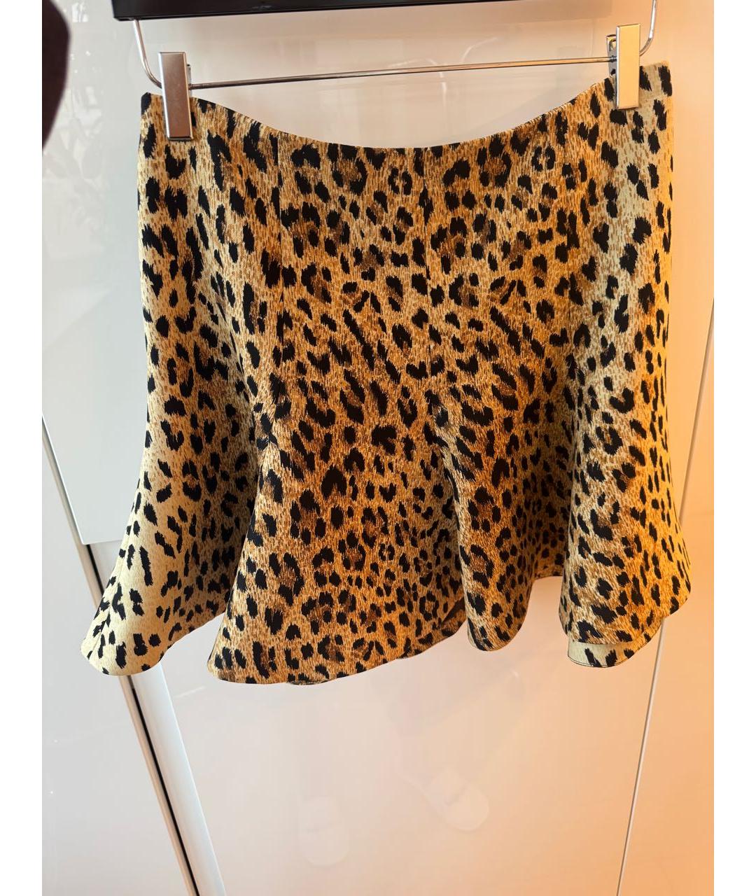 VALENTINO Мульти шелковая юбка мини, фото 4