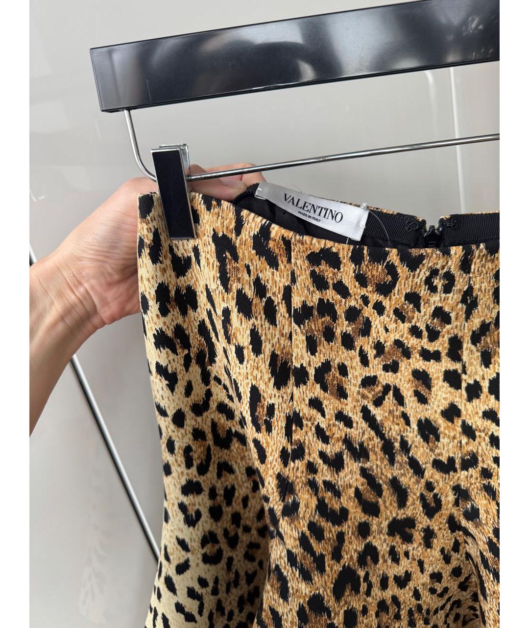 VALENTINO Мульти шелковая юбка мини, фото 3