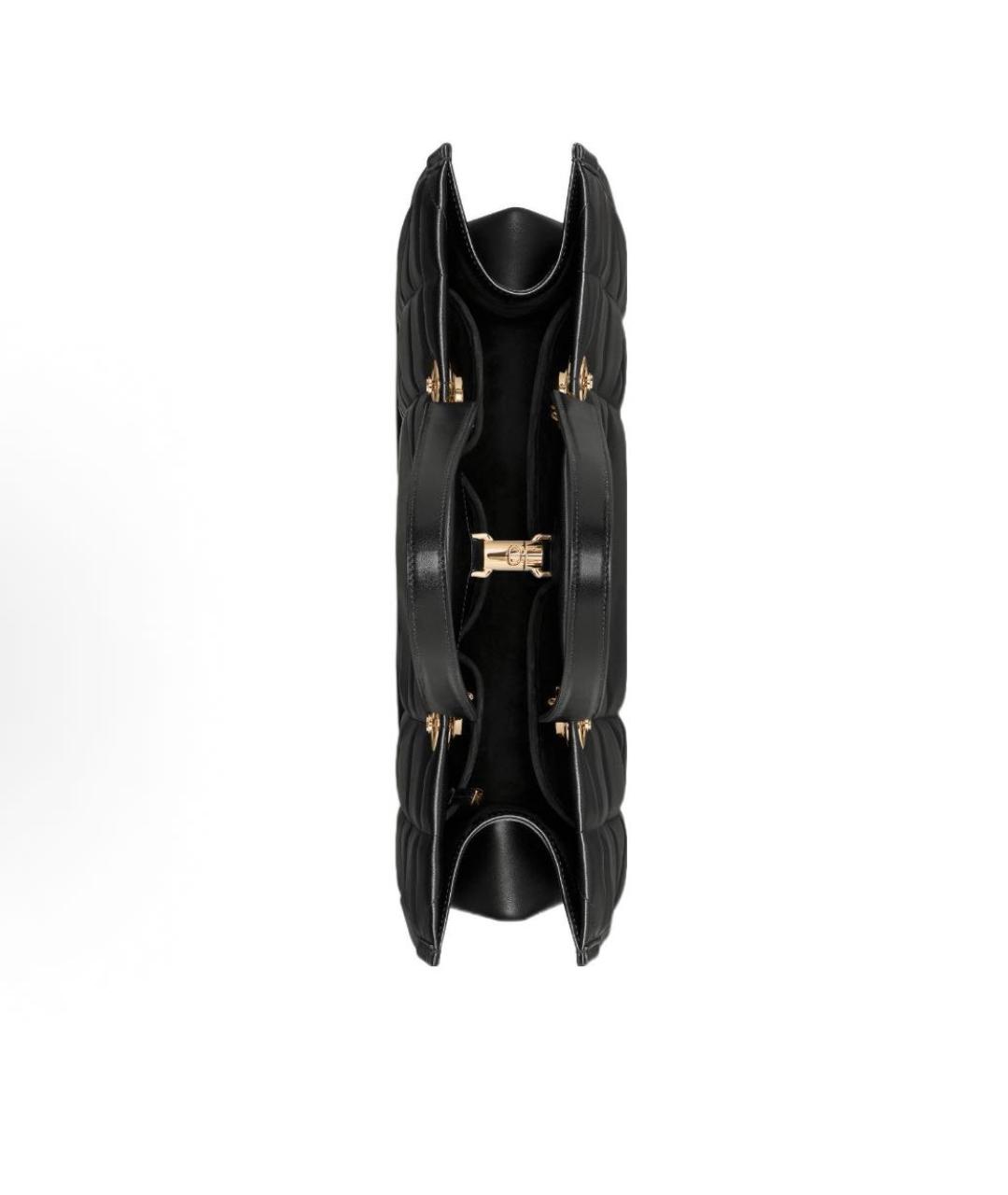 CHRISTIAN DIOR Черная кожаная сумка с короткими ручками, фото 4