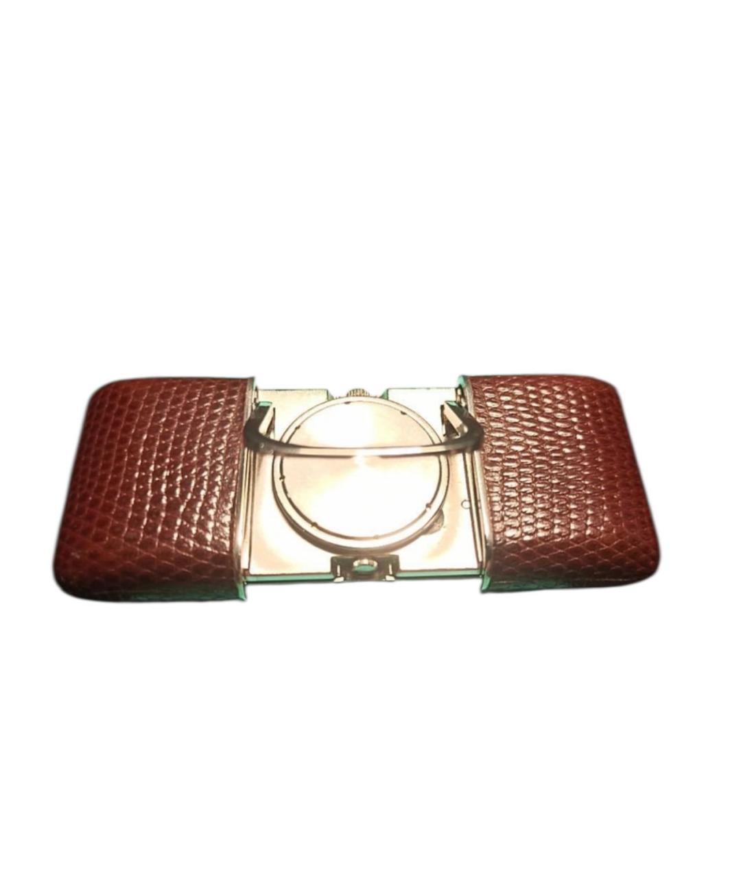 TIFFANY&CO Бордовые с серебряным покрытием часы, фото 4