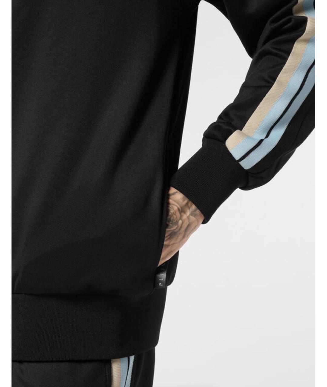 PHILIPP PLEIN Черный хлопковый спортивный костюм, фото 8