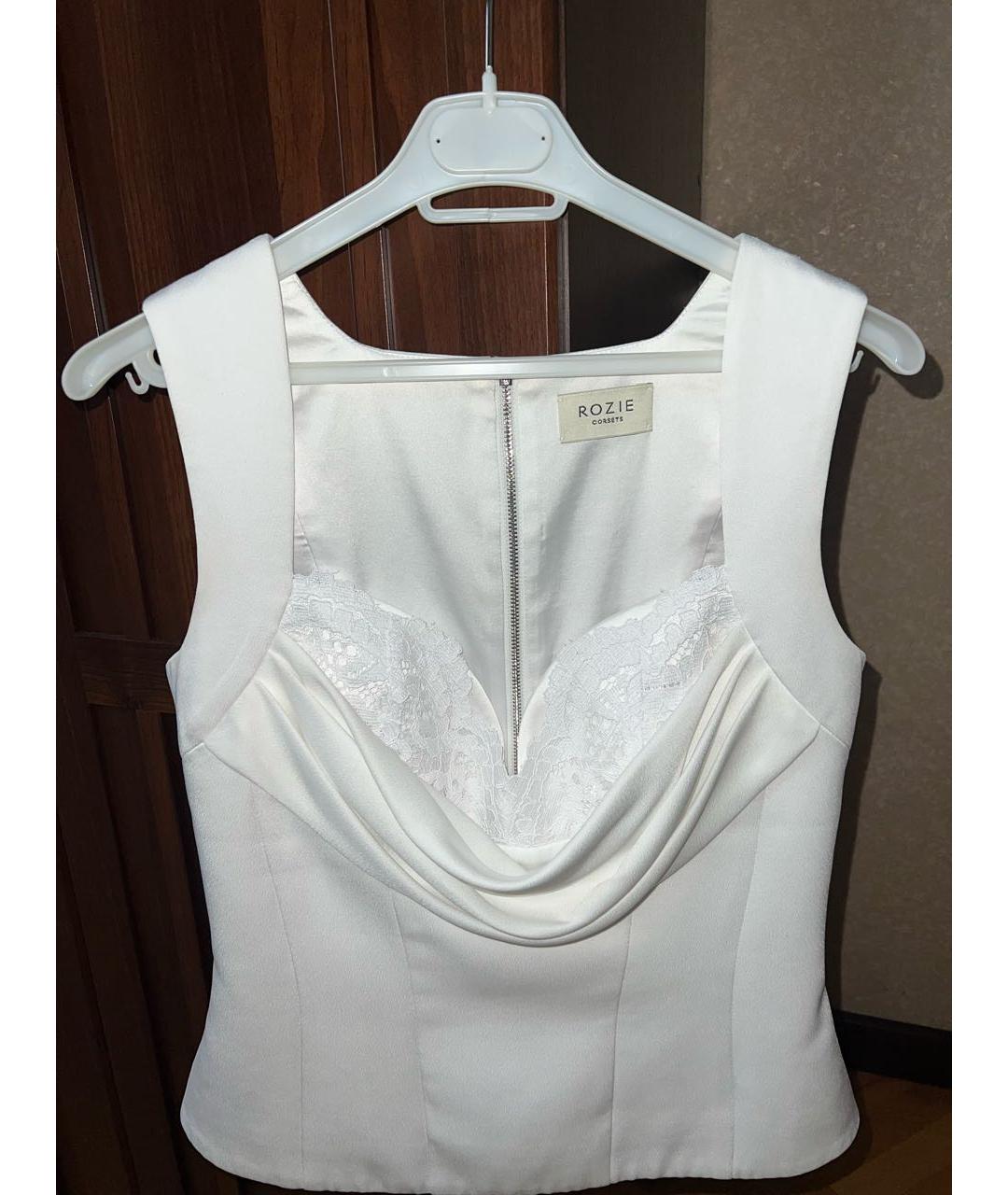 ROZIECORSETS Белый атласный корсет, фото 4