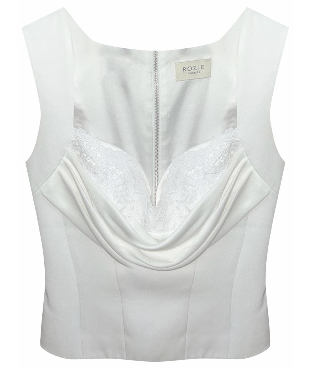 ROZIECORSETS Белый атласный корсет, фото 1