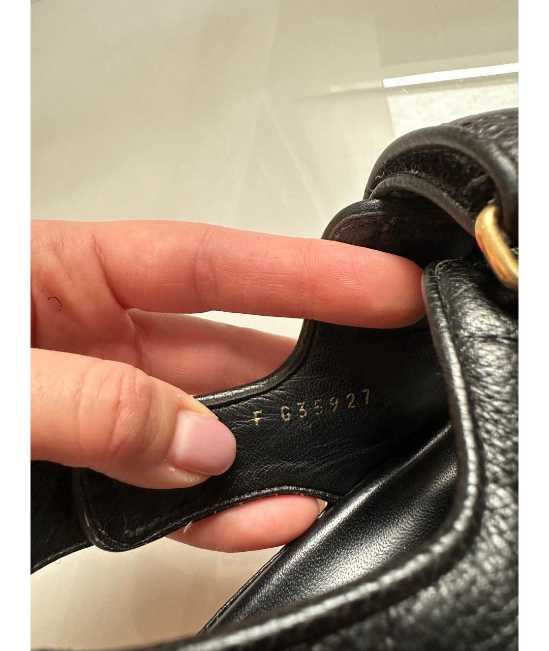 CHANEL Черные кожаные сандалии, фото 8