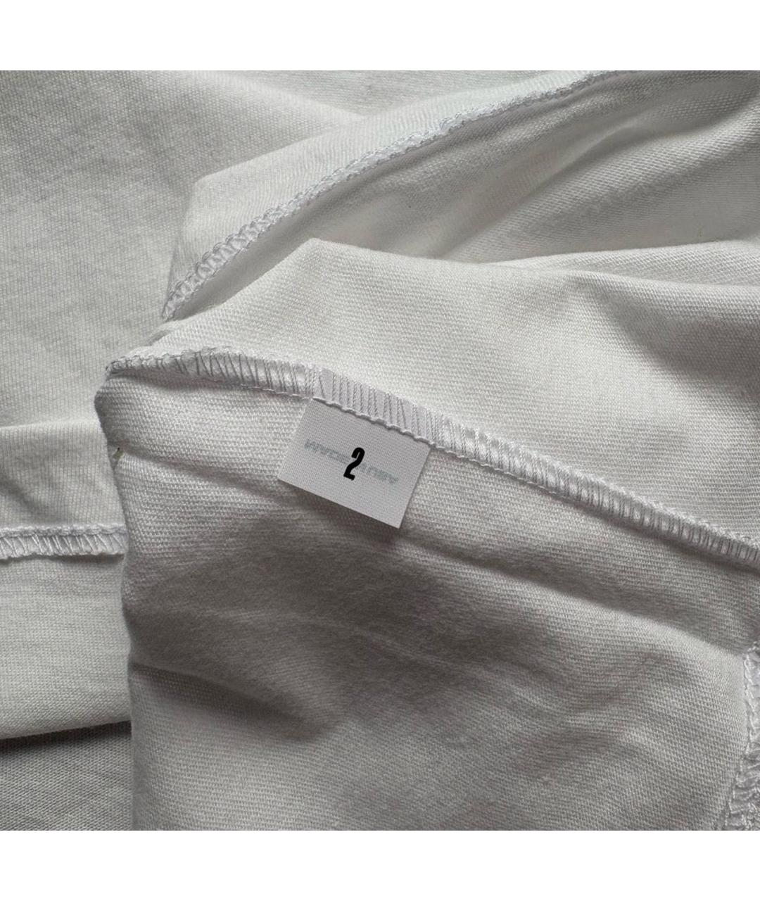 YEEZY Белая хлопковая футболка, фото 4