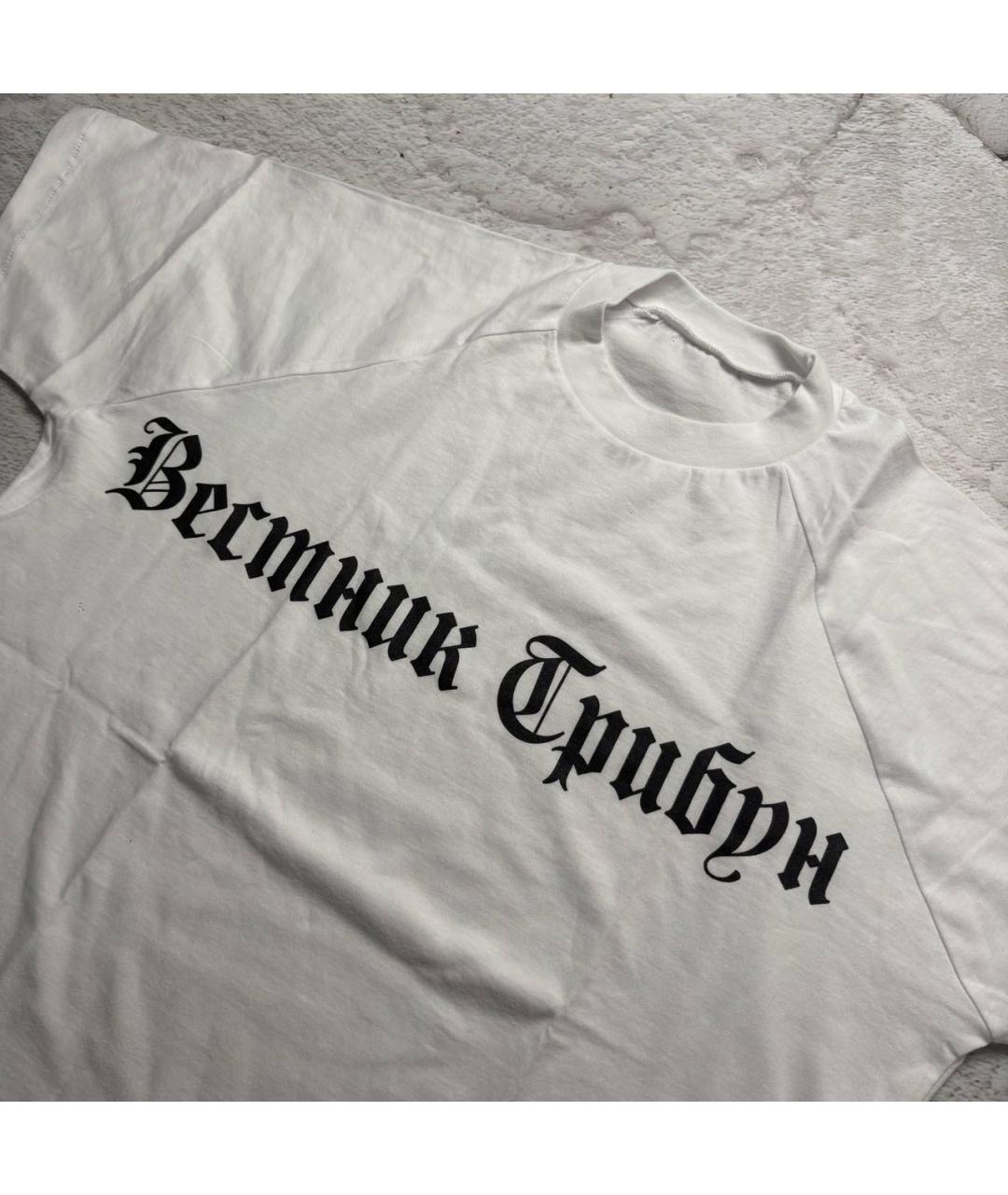 YEEZY Белая хлопковая футболка, фото 2