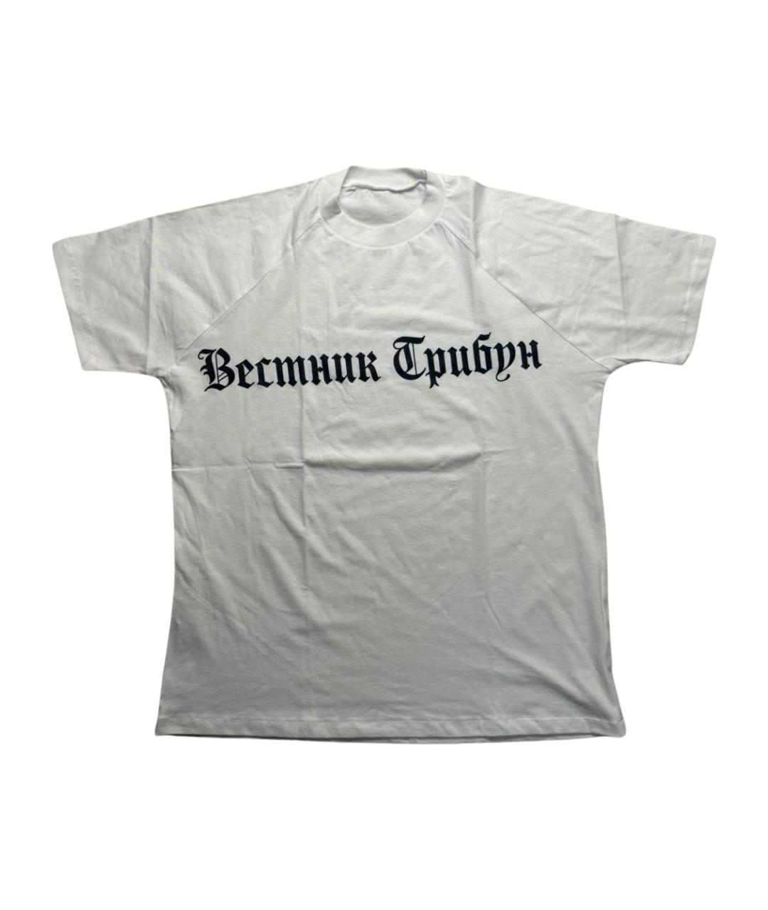 YEEZY Белая хлопковая футболка, фото 1