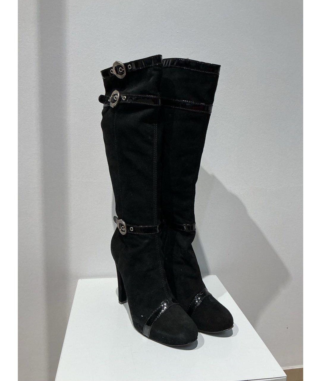 CASADEI Черные замшевые сапоги, фото 3