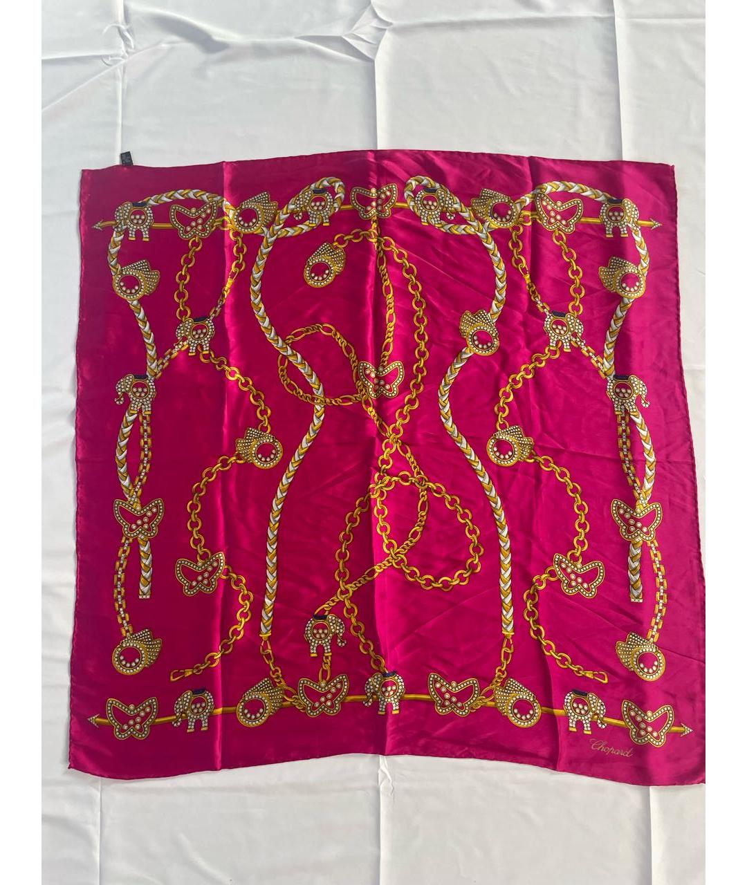 CHOPARD Фуксия шелковый платок, фото 9