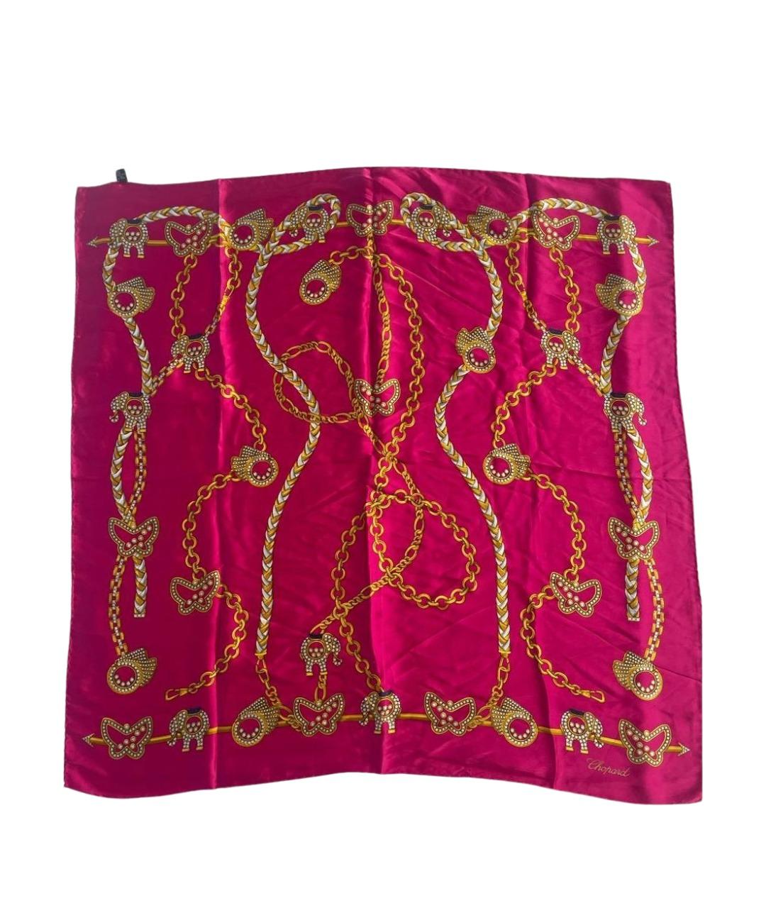 CHOPARD Фуксия шелковый платок, фото 1